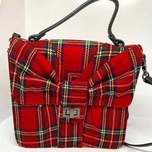 Betsey Johnson Plaid Top Handle Crossbody